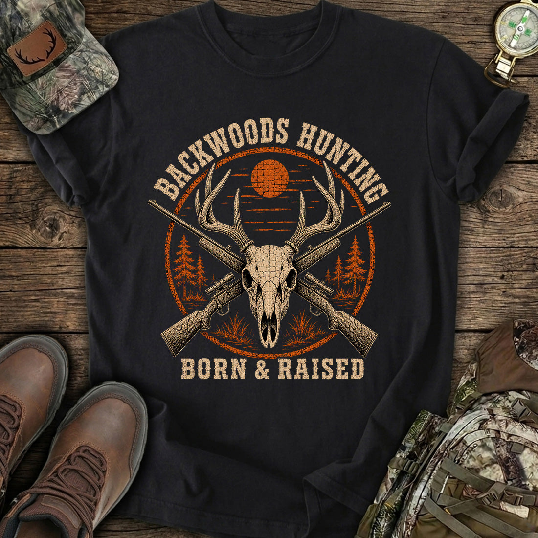 Vintage Deer Skull T-Shirt product image 1