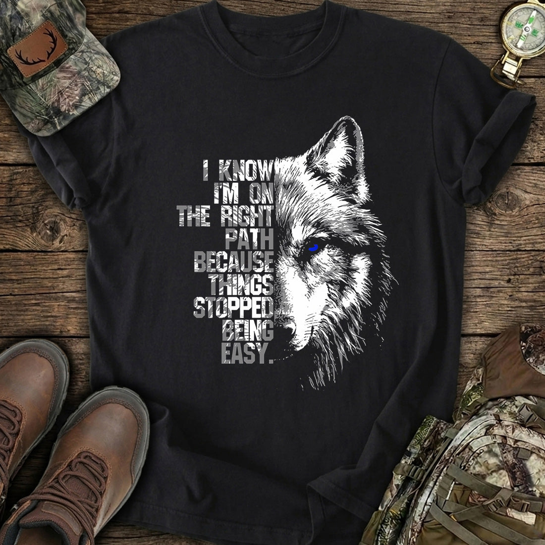Right Path Wolf T-Shirt product image 1