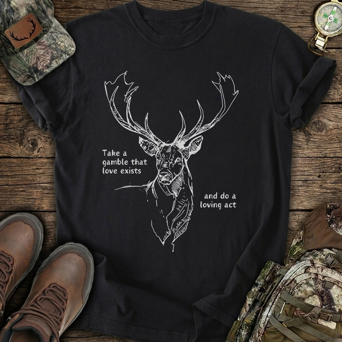 Minimal Deer Love T-Shirt product image 1