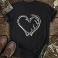 Deer Hook Heart T-Shirt product image 1
