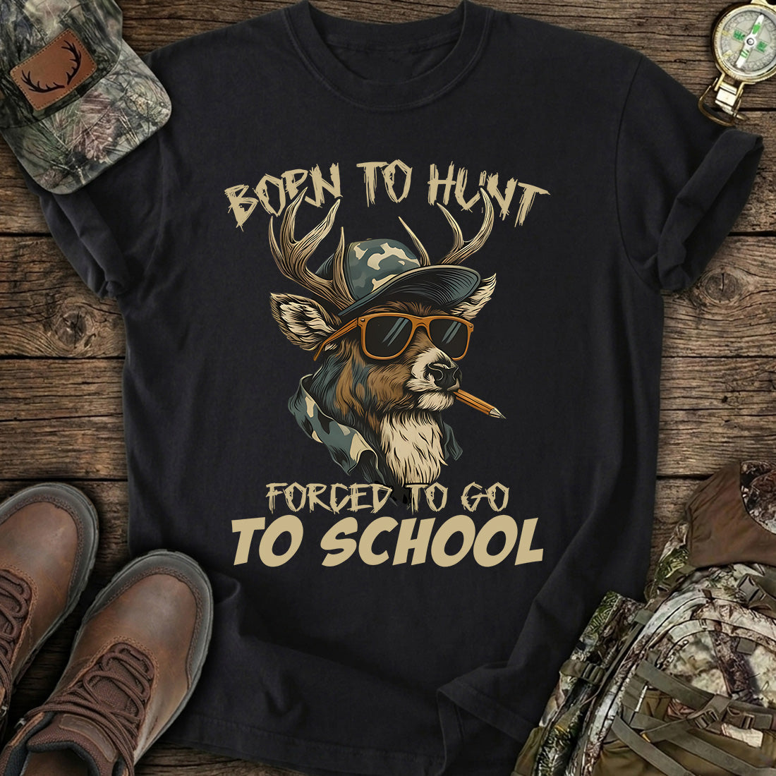 Funny Deer School T-Shirt product image 1