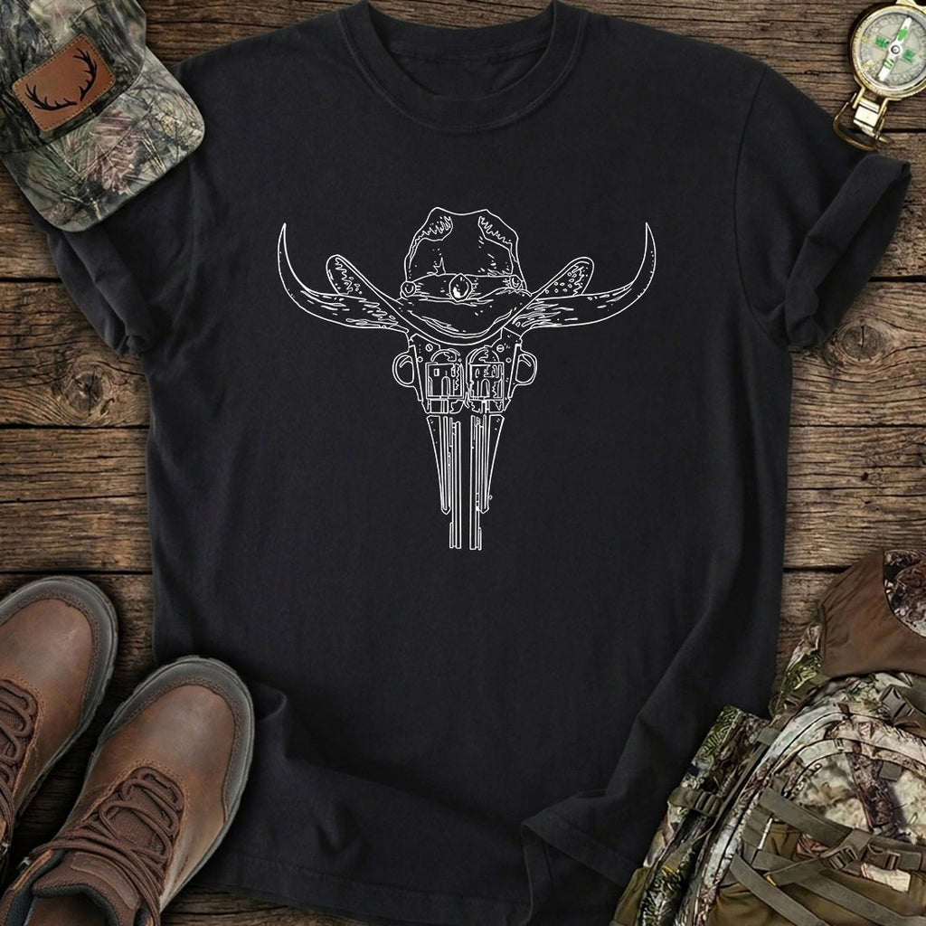 Outlaw Horns Revolver T-Shirt product image 2