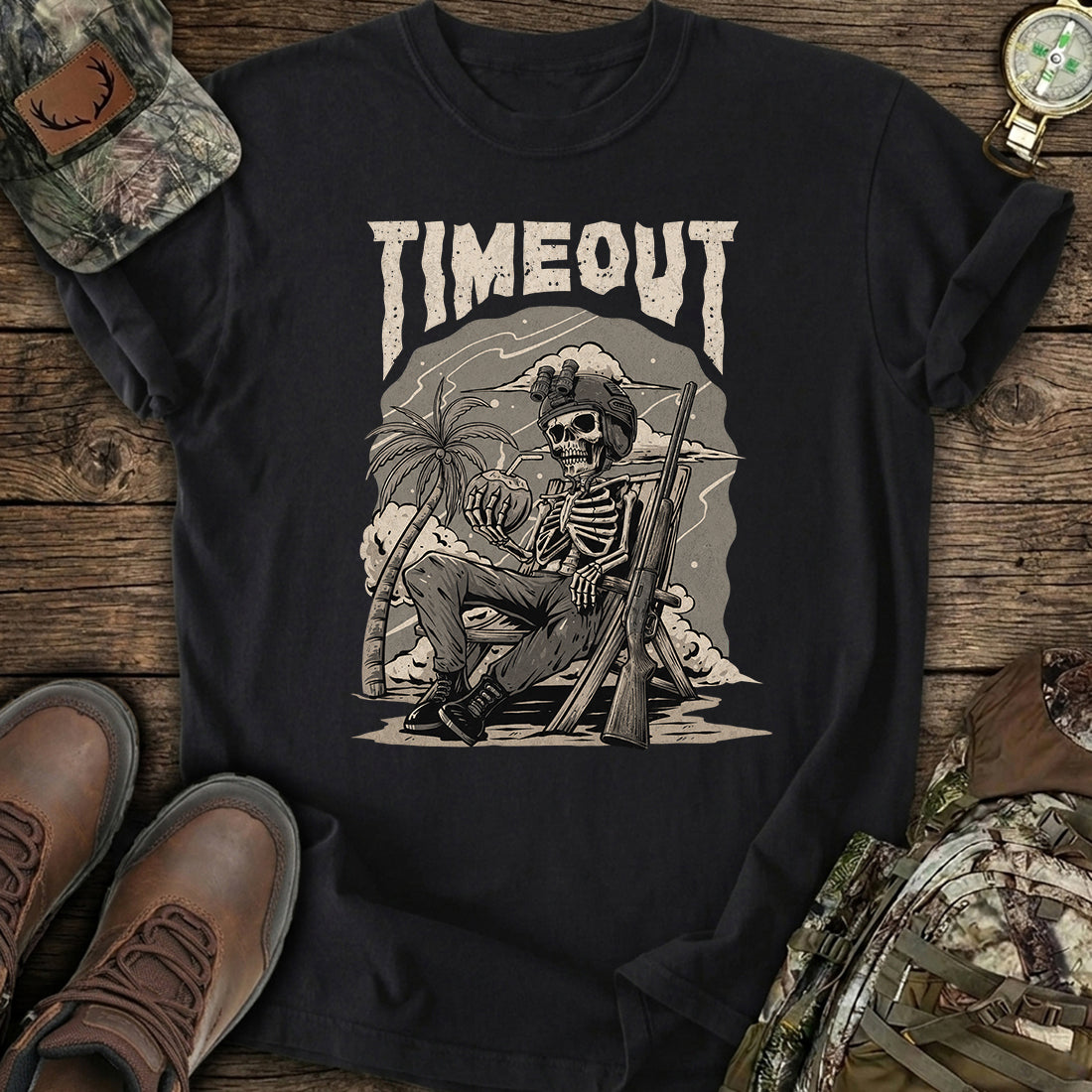 Timeout Skeleton T-Shirt product image 1