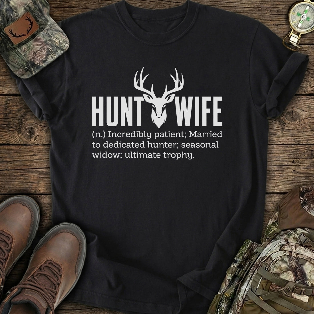 Funny Hunt Wife T-Shirt product image 1