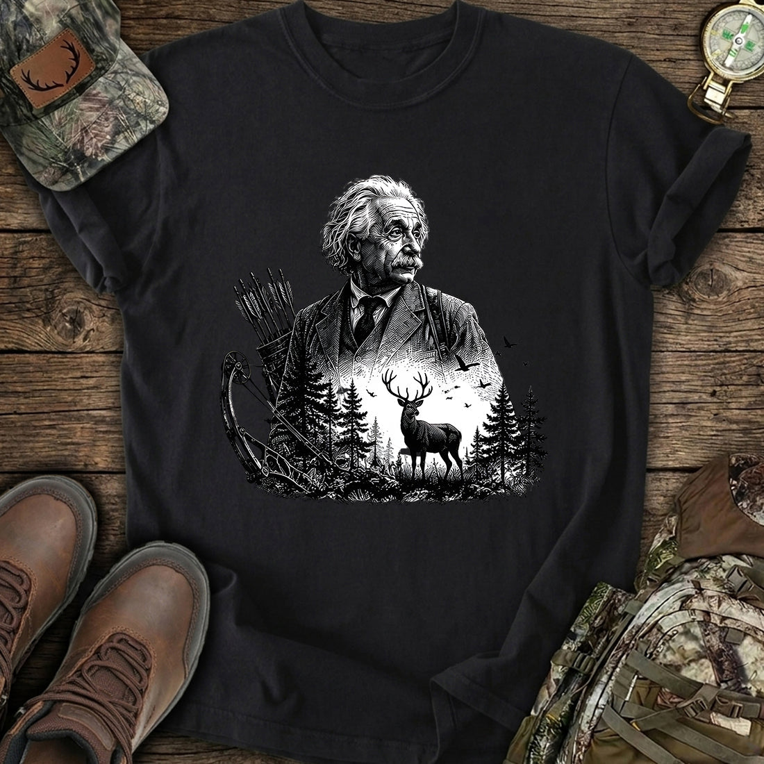 Einstein Genius Bowhunter T-Shirt product image 1