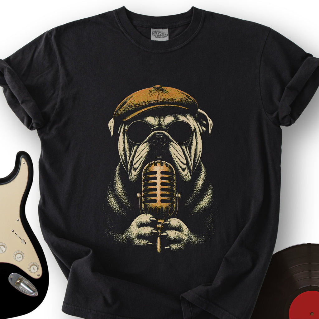 Microphone Bulldog T-Shirt product image 1