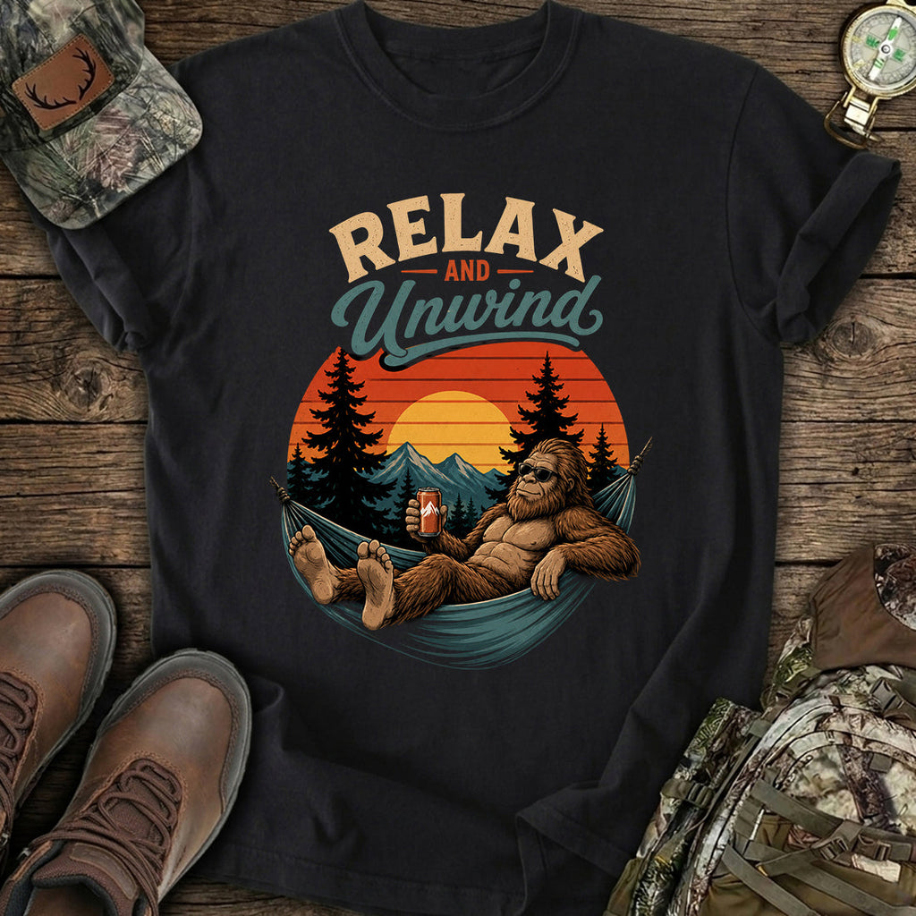 Funny Bigfoot Camping T-Shirt product image 1