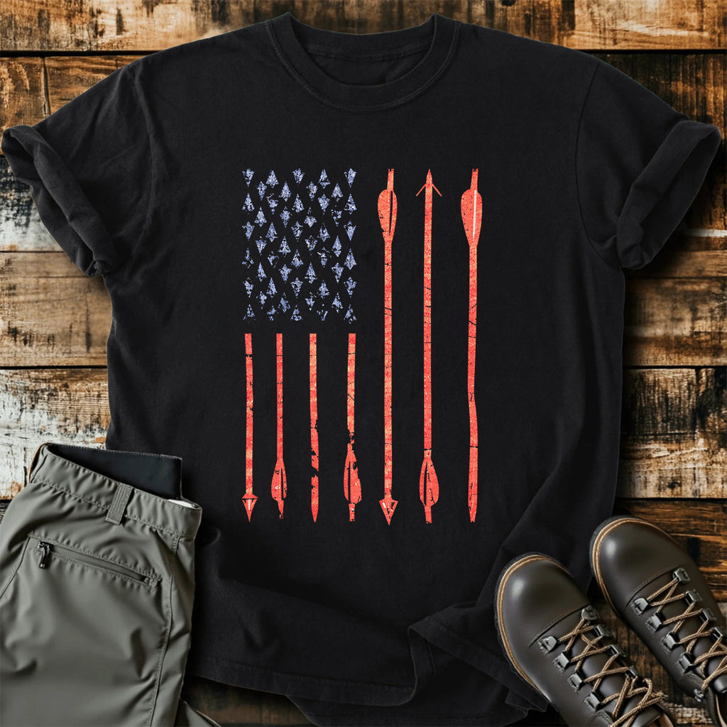 Archery USA Flag T-Shirt product image 1