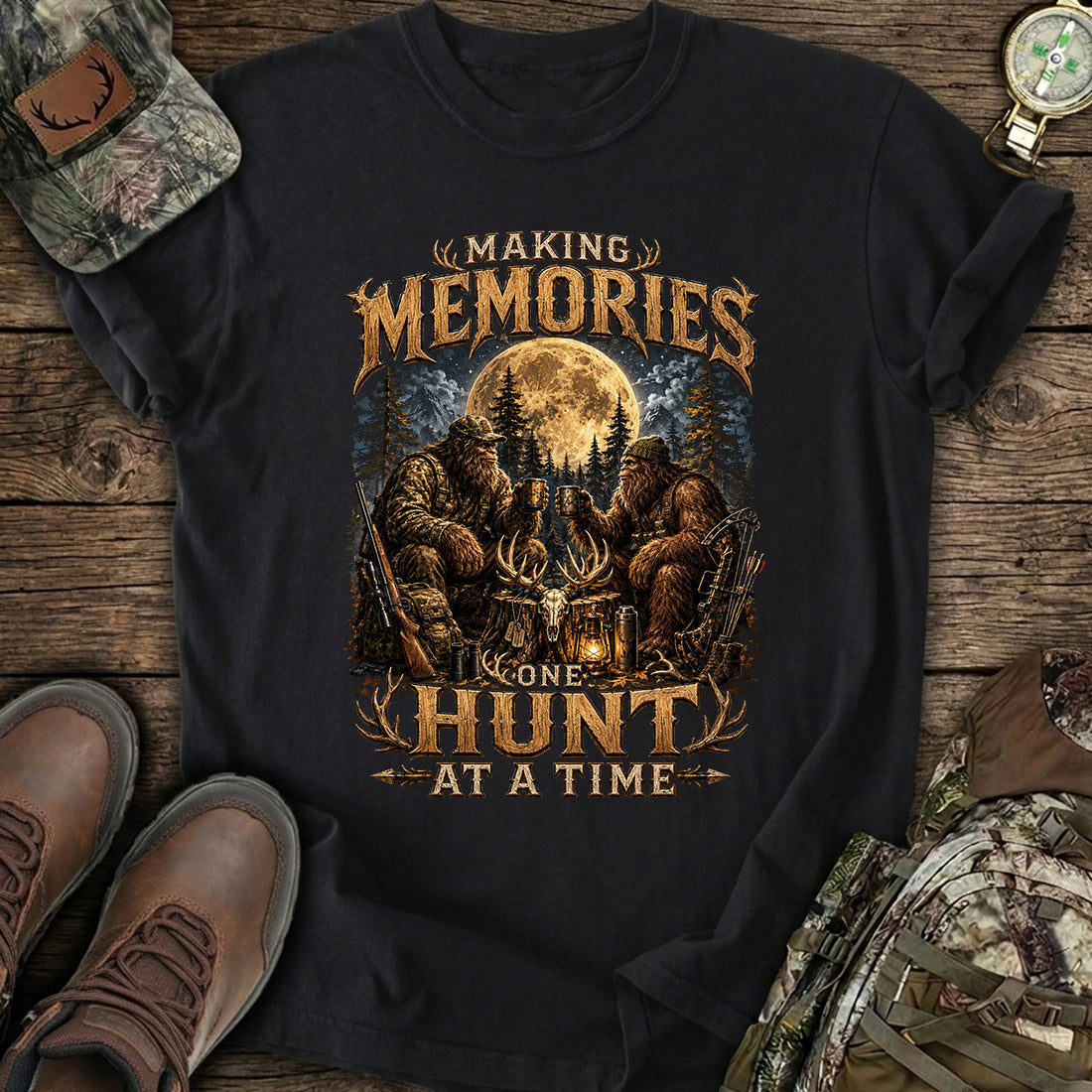 Bigfoot Hunt Memories T-Shirt product image 1