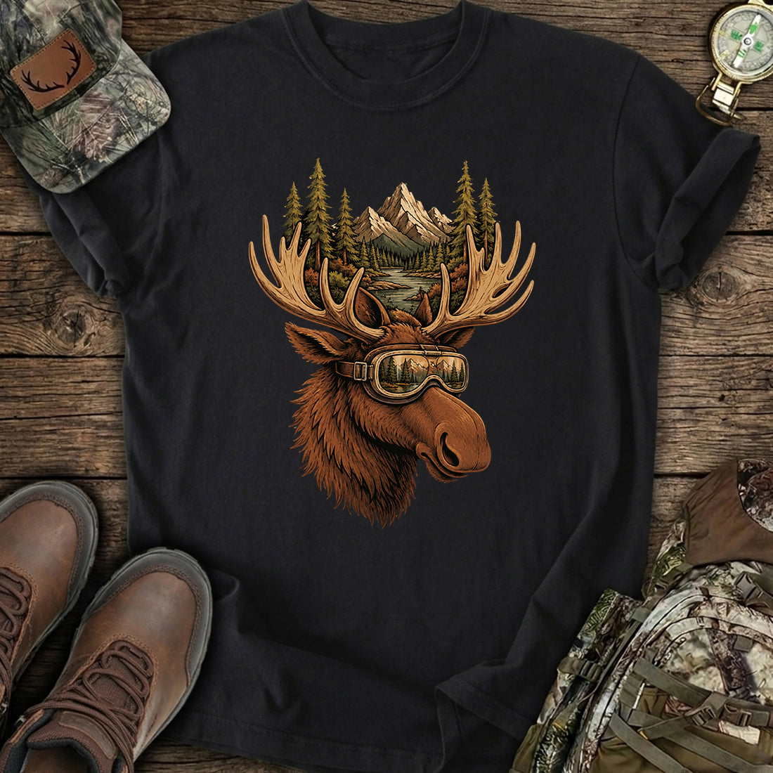 Majestic Moose Hunt T-Shirt product image 1