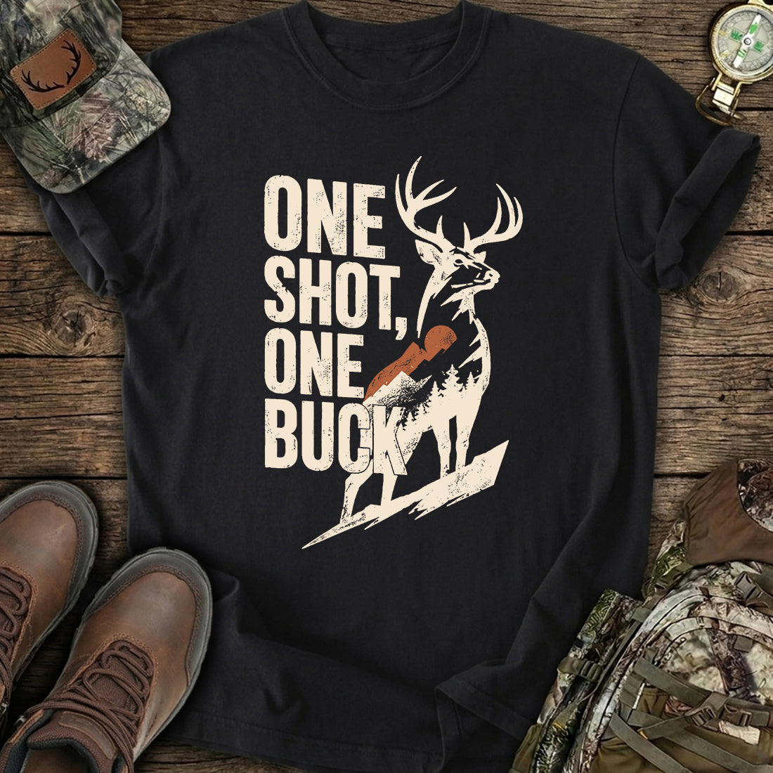 One Shot Buck T-Shirt product image 2