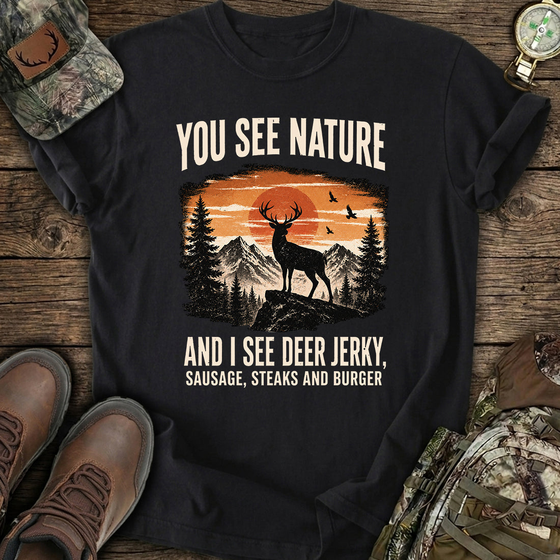Deer Jerky Vision T-Shirt product image 1