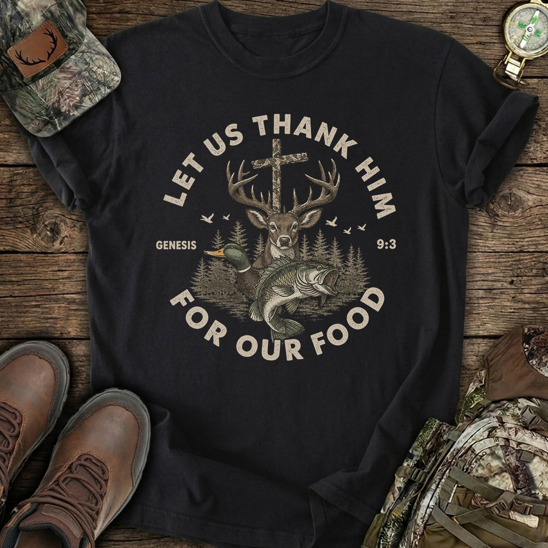 Blessed Hunt Harvest T-Shirt product image 2