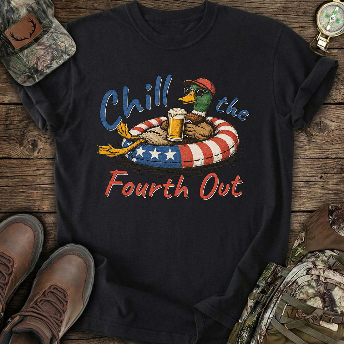 Chill Fourth Duck T-Shirt product image 2