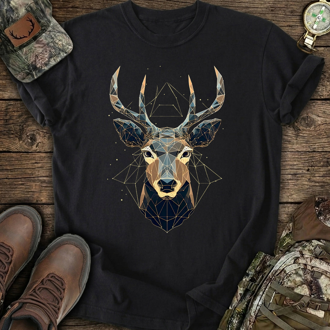 Geometric Deer Soul T-Shirt product image 2