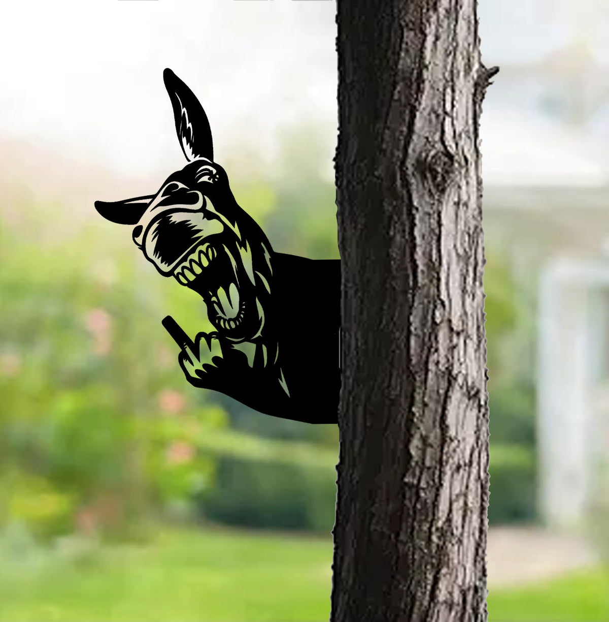 Funny Donkey Metal Sign WITH LED/WITHOUT LED - Hilarious Farm Yard Decor