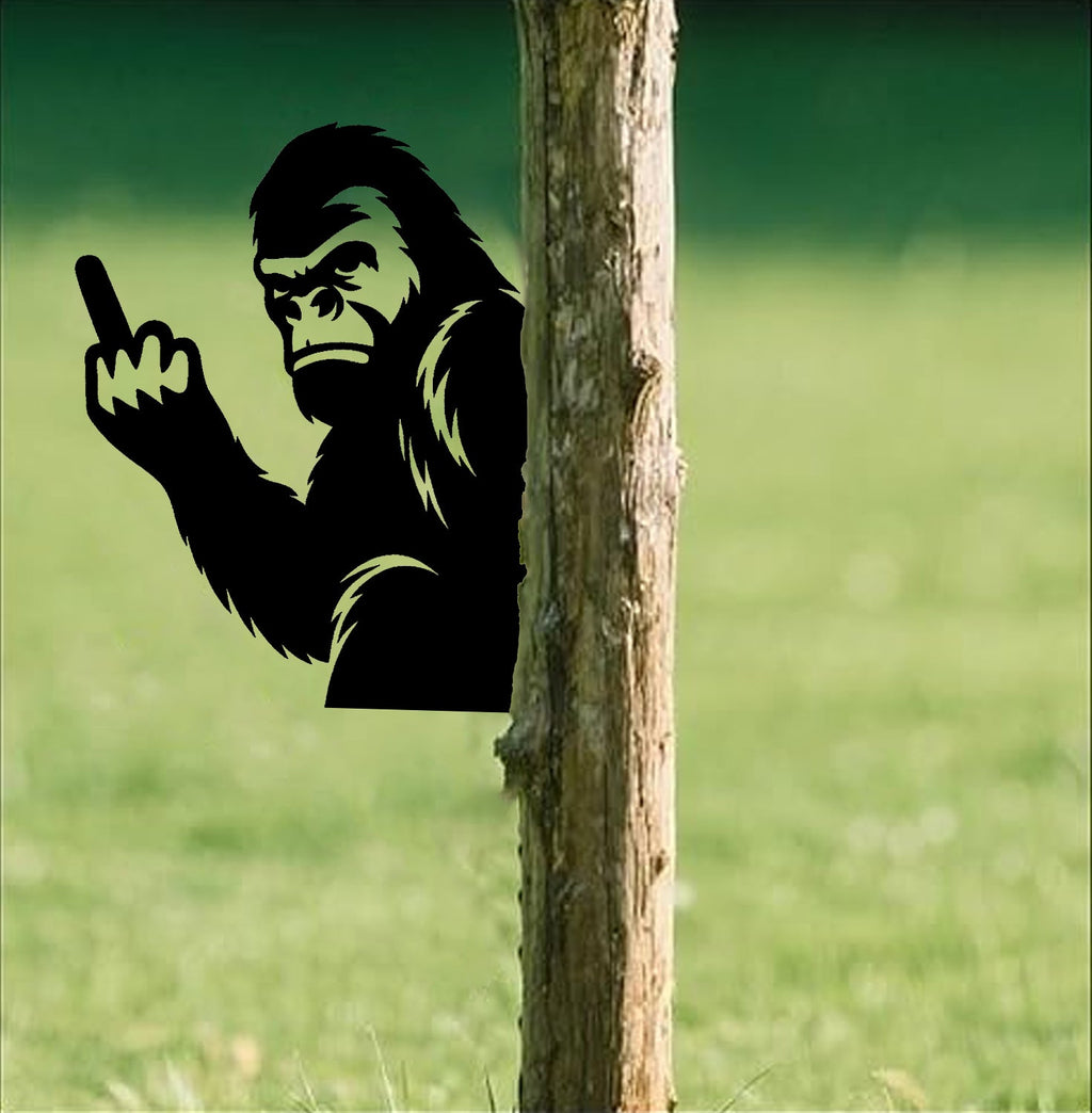 Funny Bigfoot Metal Sign WITH LED/WITHOUT LED - Hilarious Bigfoot Yard Decor