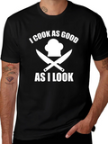 I Cook As Good As I Look Chef T-Shirt product image 1