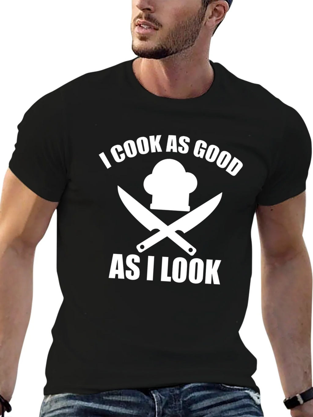 I Cook As Good As I Look Chef T-Shirt product image 6