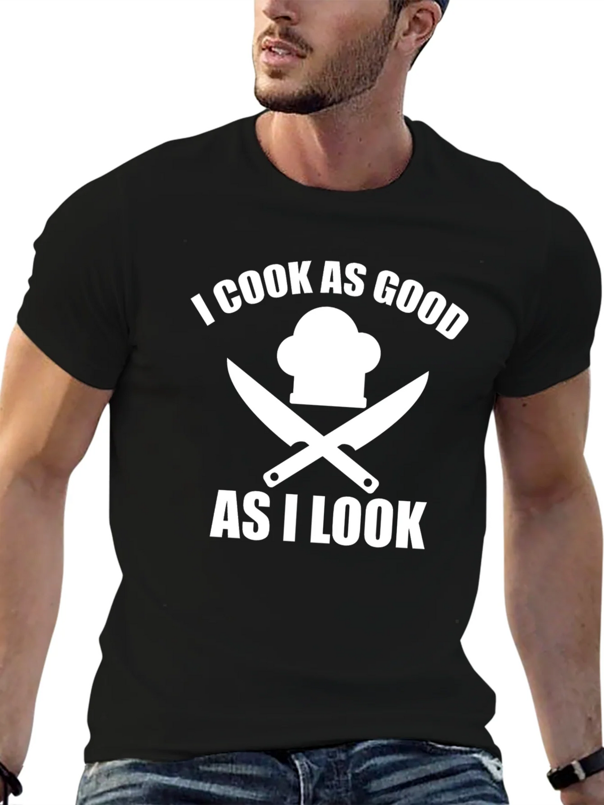 I Cook As Good As I Look Chef T-Shirt product image 6