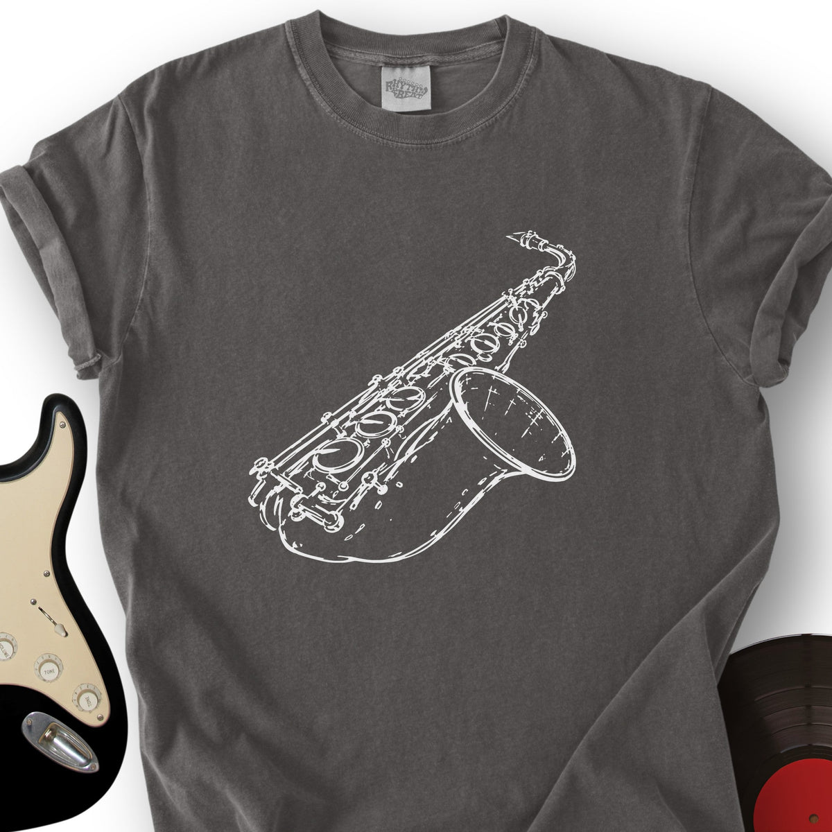Saxophone Sketch T-Shirt product image 2