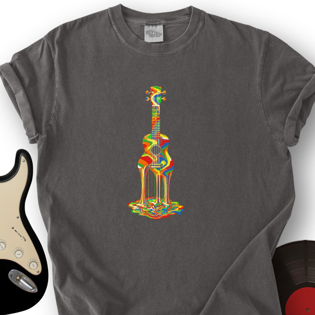 Melting Rainbow Ukulele T-Shirt product image 2