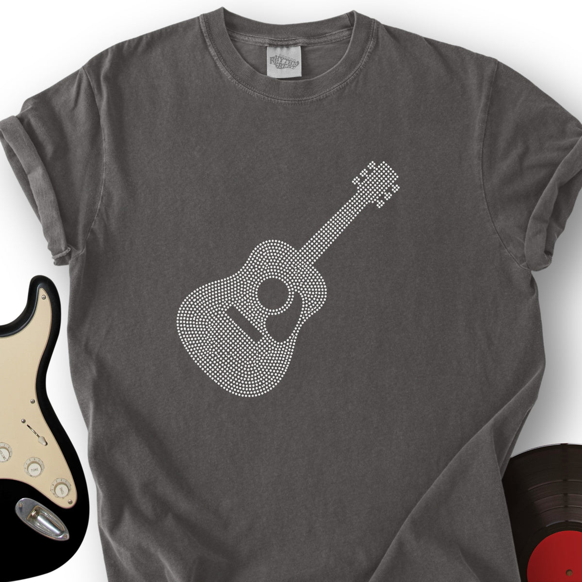 Dotted Acoustic Guitar T-Shirt product image 4