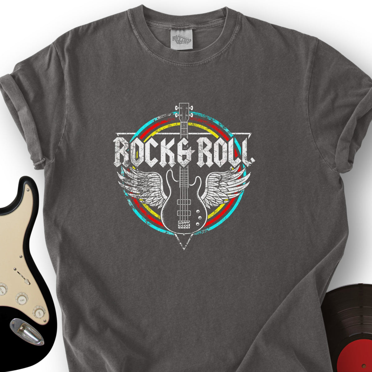 Retro Rock And Roll Bass T-Shirt product image 5