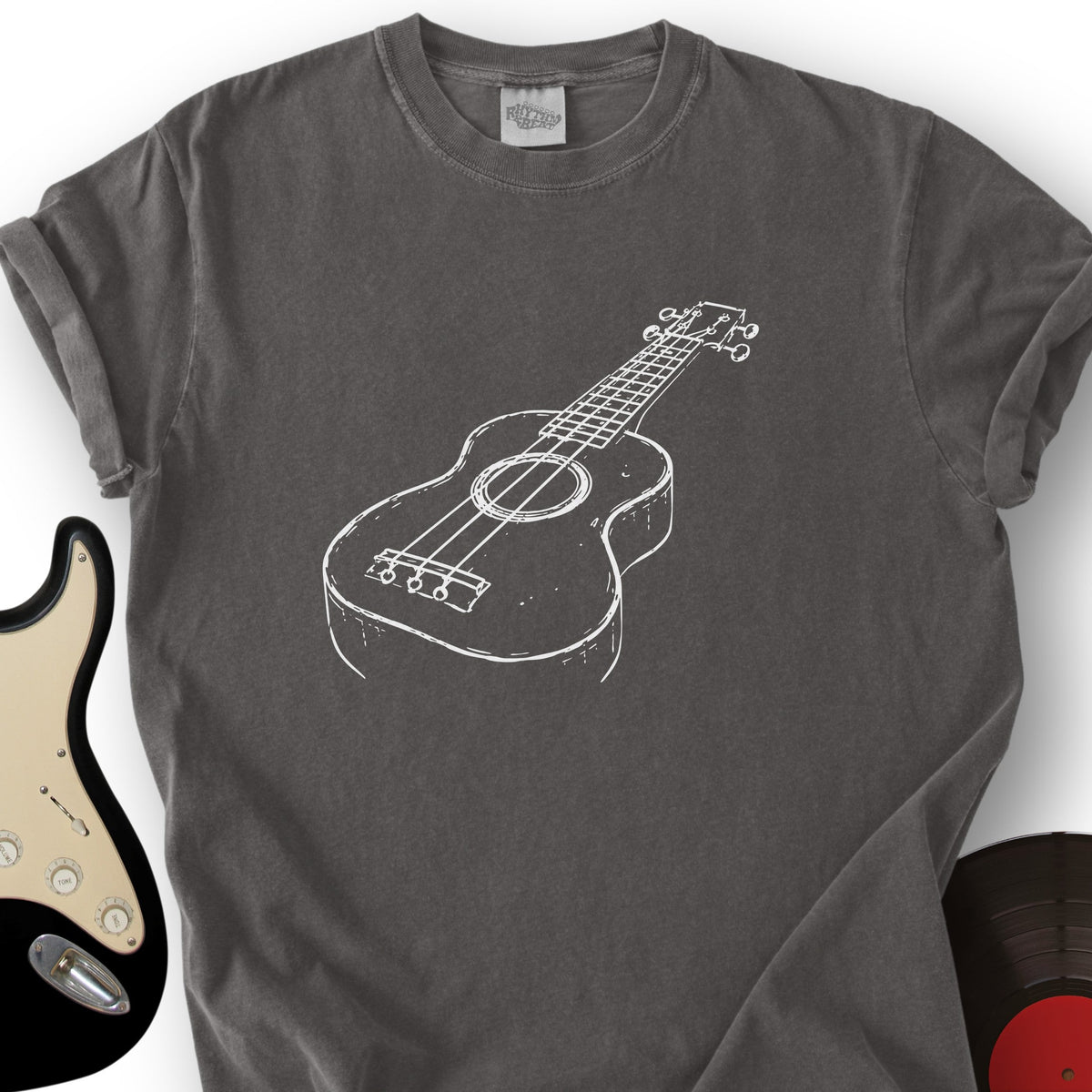 Ukulele Sketch T-Shirt product image 5