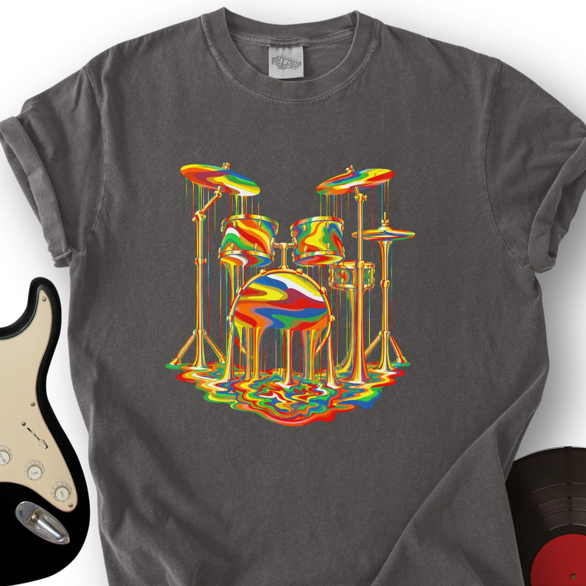 Melting Rainbow Drums T-Shirt product image 4