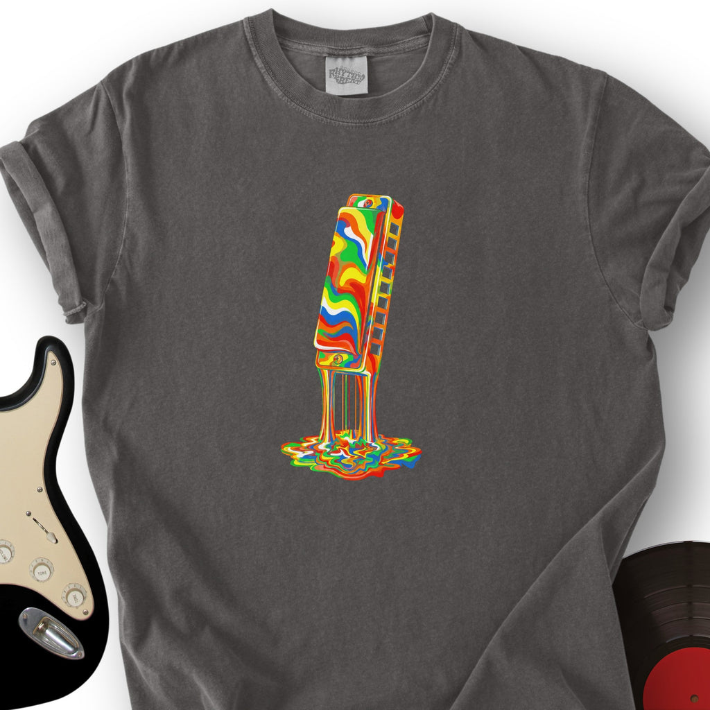 Melting Rainbow Harmonica T-Shirt product image 5