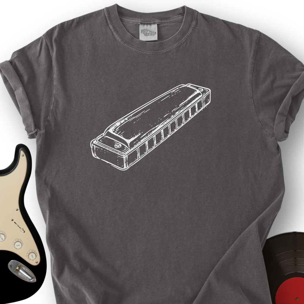 Harmonica Sketch T-Shirt product image 5