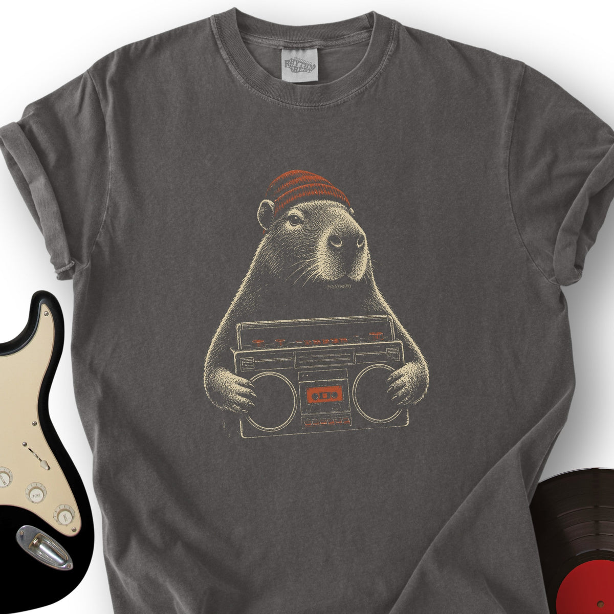 Capybara Beats T-Shirt product image 2