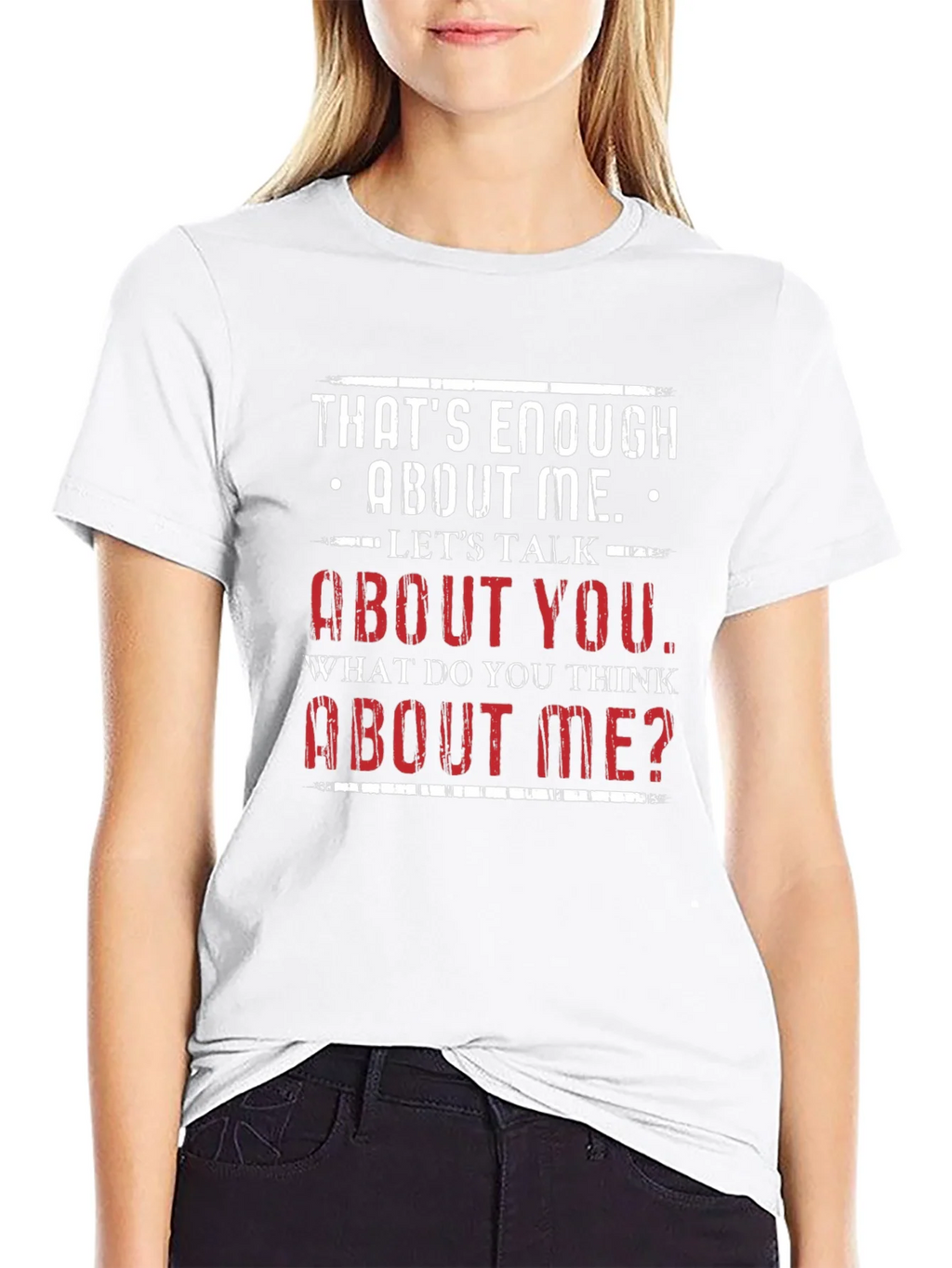 Funny About Me Graphic Tee - Black product image 3