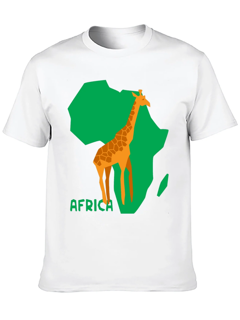Africa Giraffe Graphic Tee - Black Cotton T-Shirt product image 9