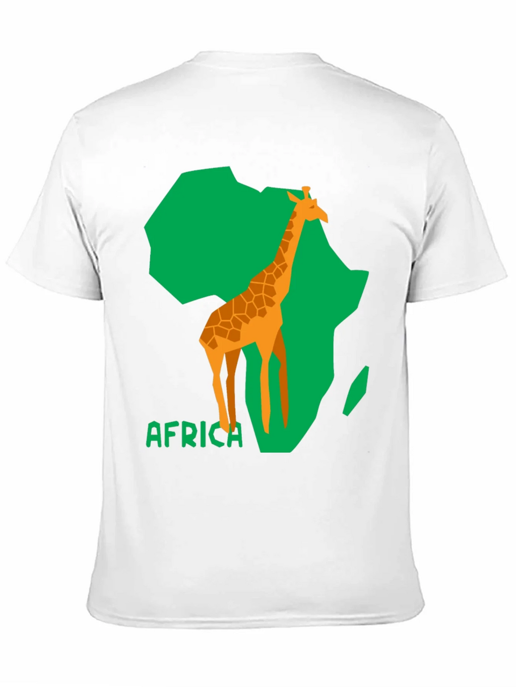 Africa Giraffe Graphic Tee - Black Cotton T-Shirt product image 10