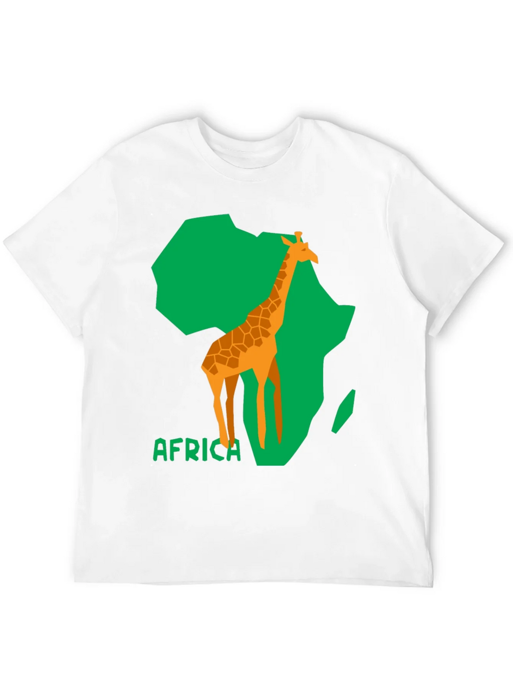 Africa Giraffe Graphic Tee - Black Cotton T-Shirt product image 11