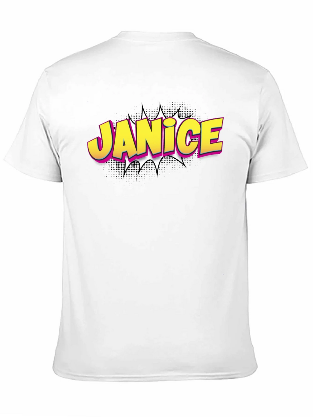 Janice Comic Book Style Black T-Shirt product image 10