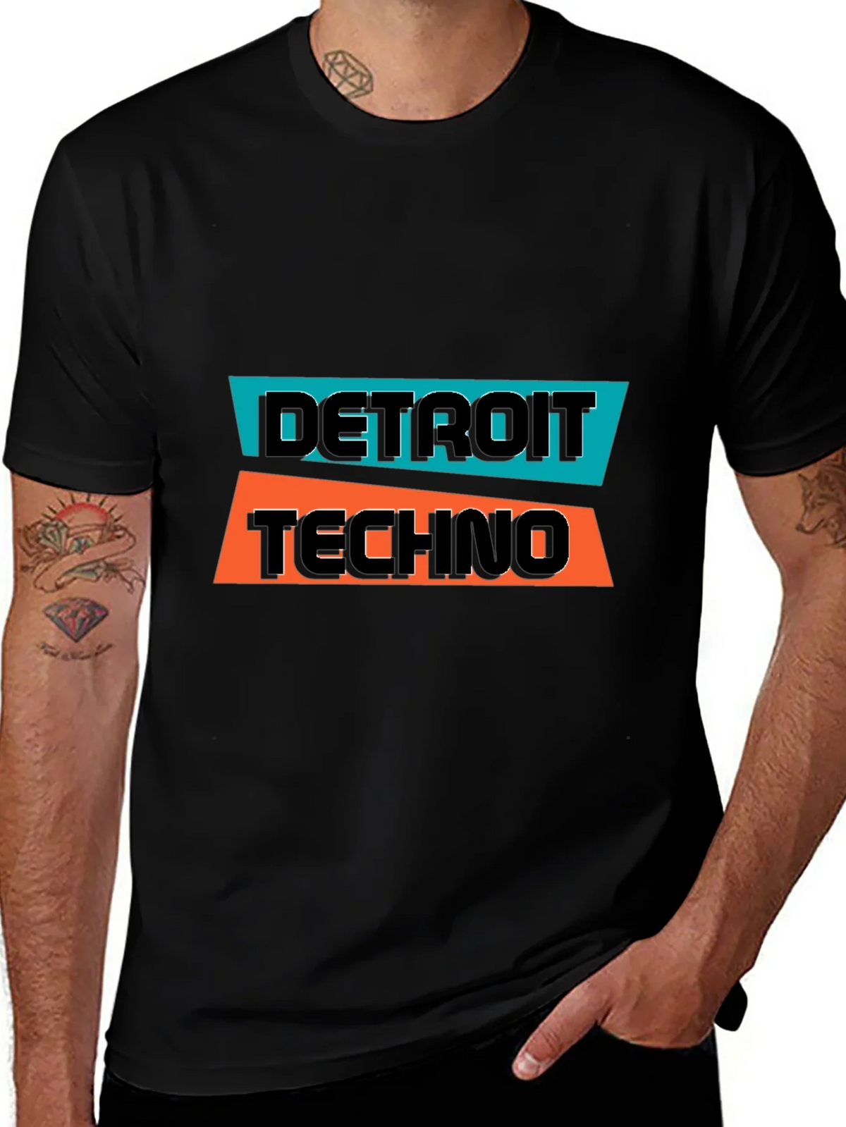 Detroit Techno Graphic Tee - Black product image 1