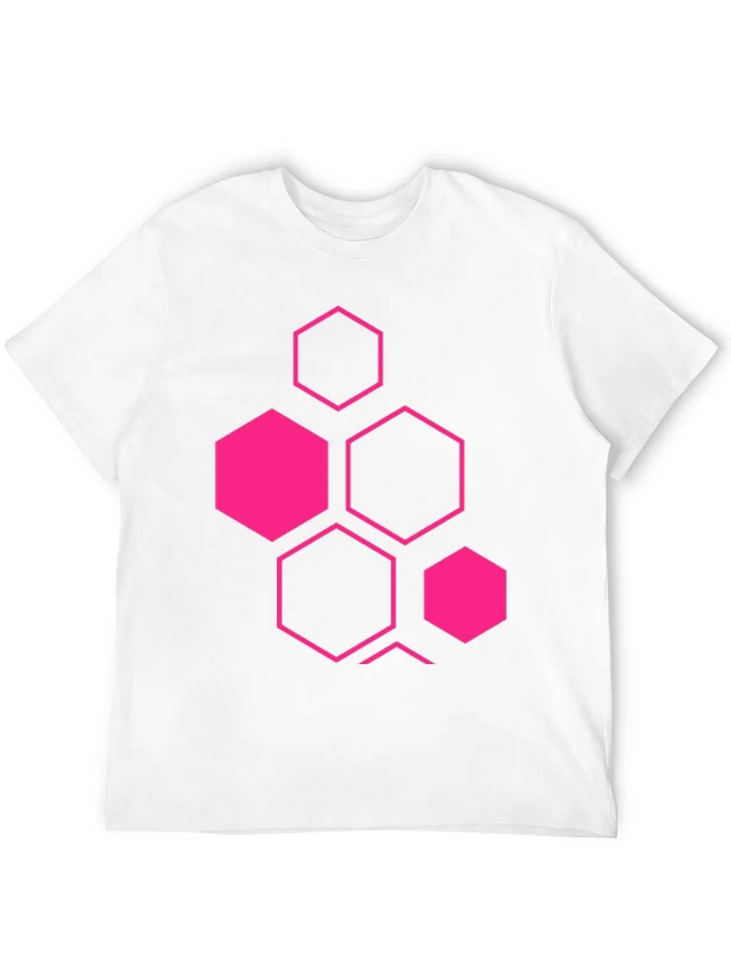 Geometric Hexagon Graphic Black T-Shirt product image 9