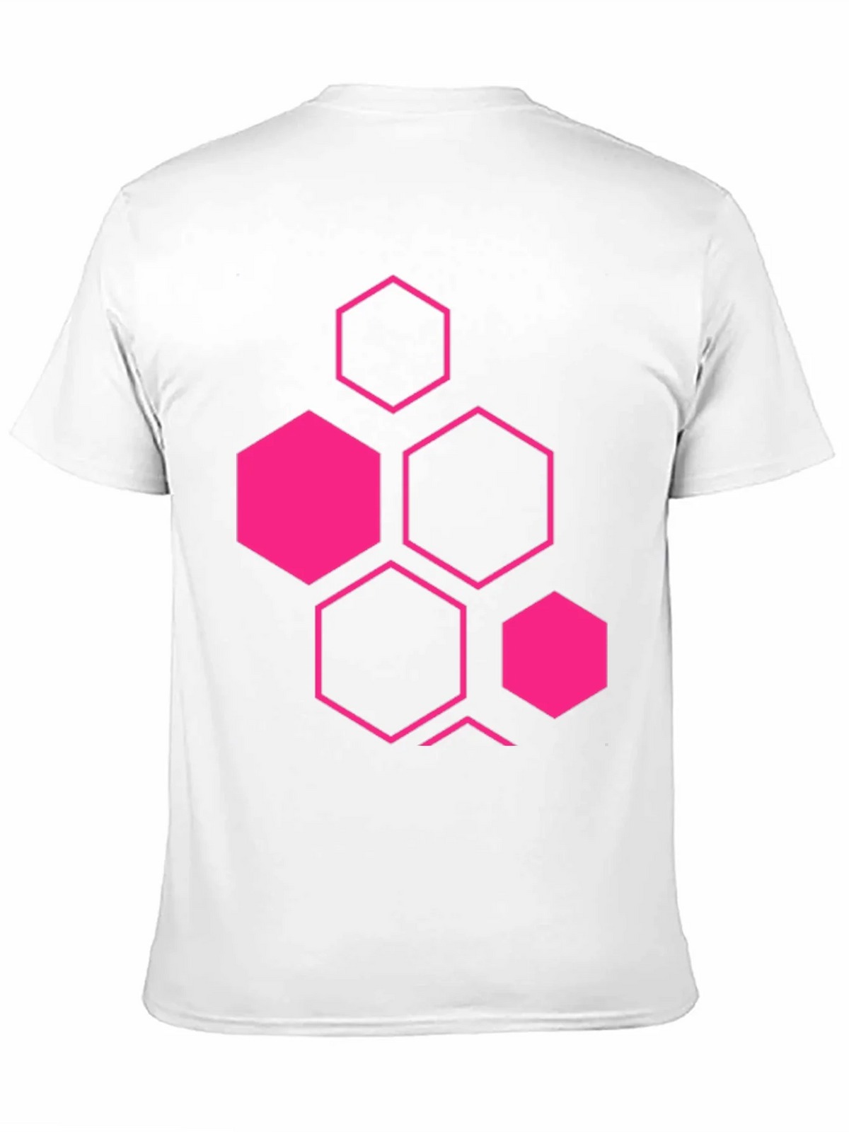 Geometric Hexagon Graphic Black T-Shirt product image 8