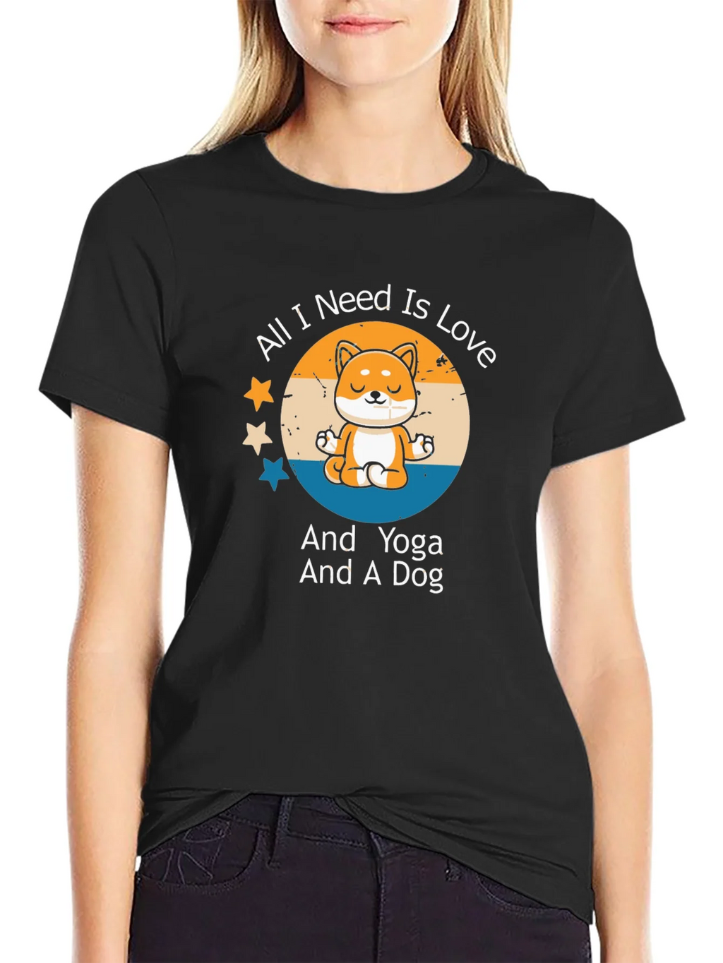 Yoga Dog Lover T-Shirt - All I Need Is Love product image 2