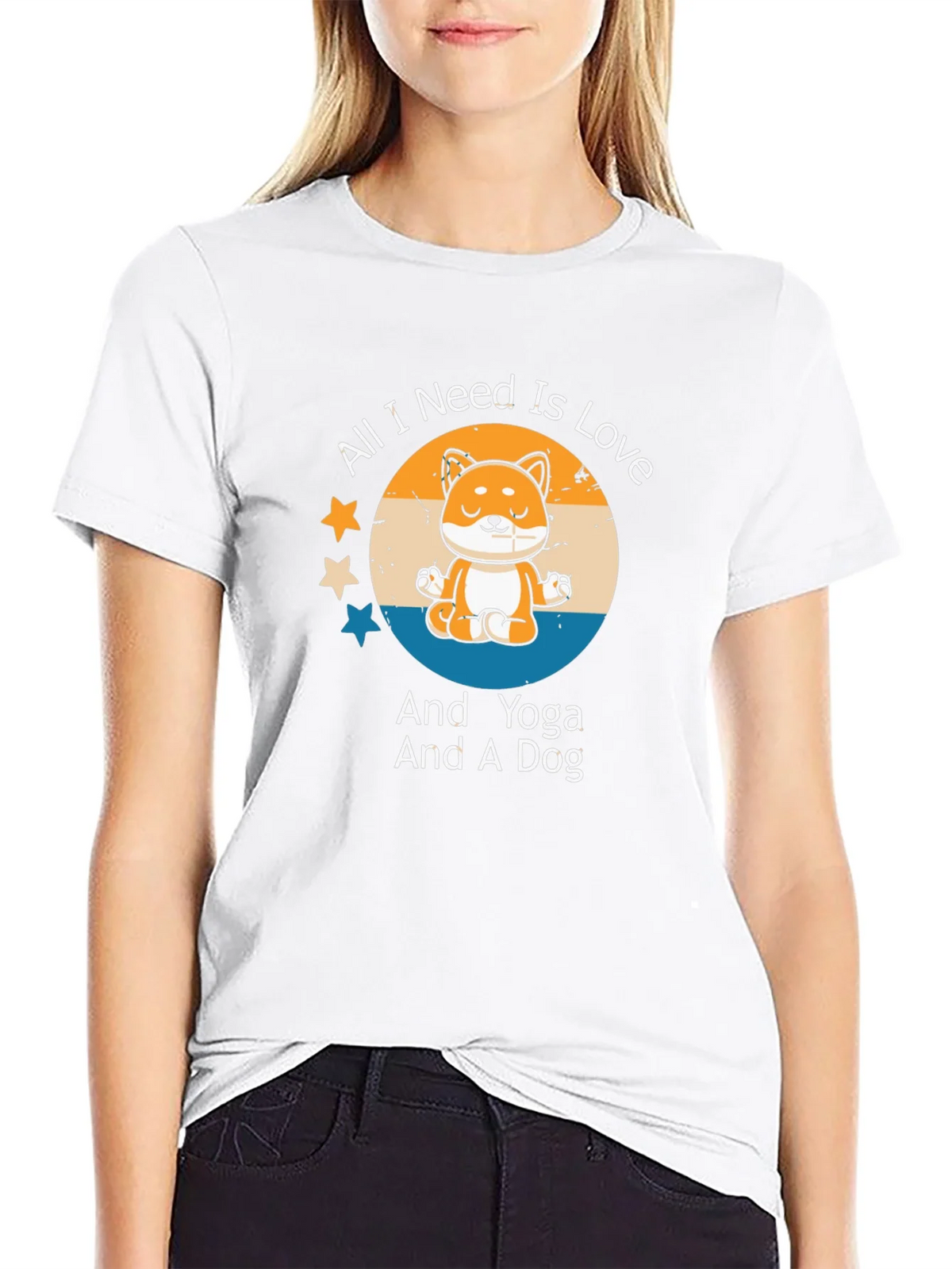 Yoga Dog Lover T-Shirt - All I Need Is Love product image 8