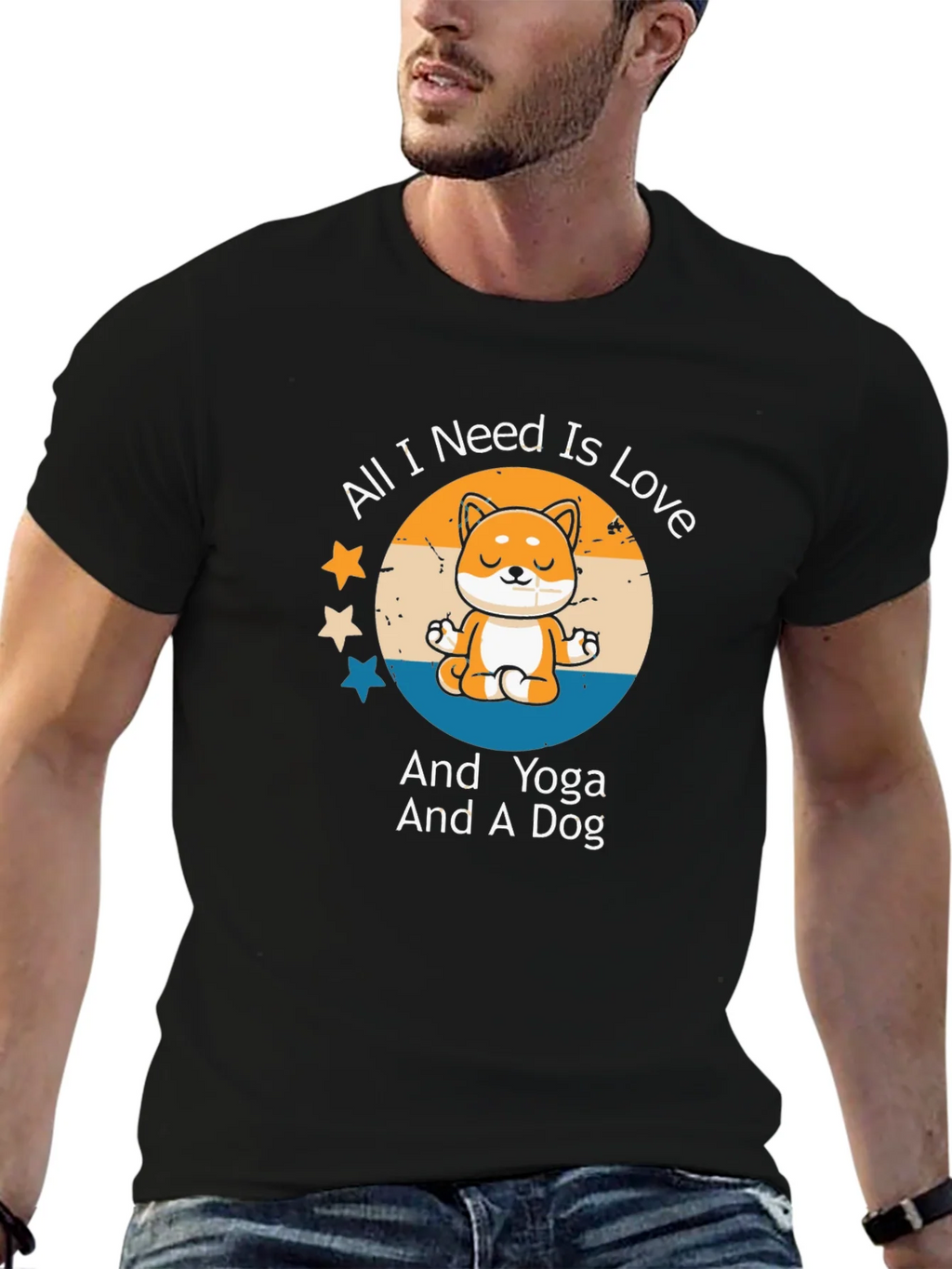 Yoga Dog Lover T-Shirt - All I Need Is Love product image 6