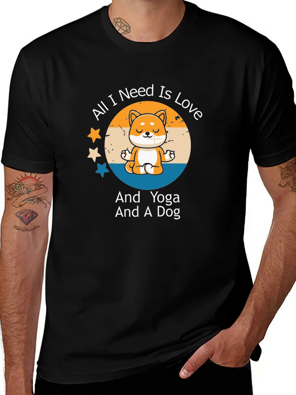 Yoga Dog Lover T-Shirt - All I Need Is Love product image 1