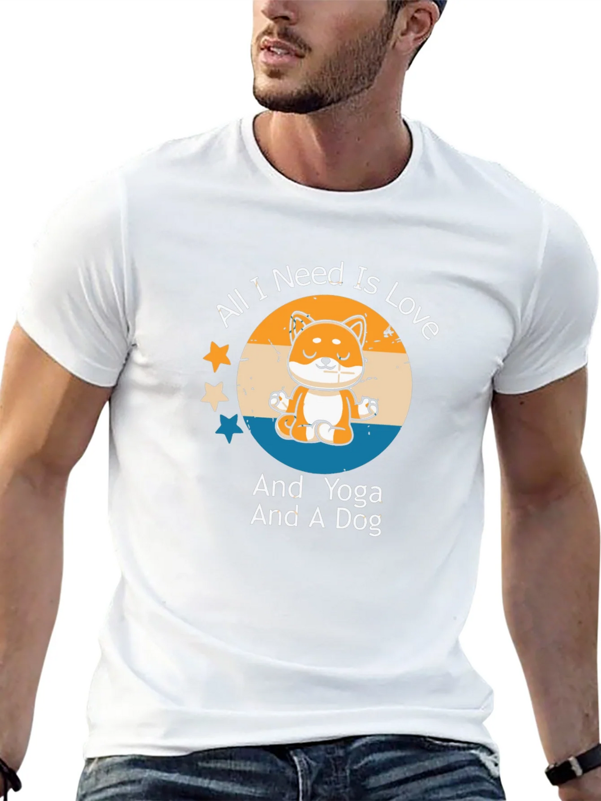 Yoga Dog Lover T-Shirt - All I Need Is Love product image 12
