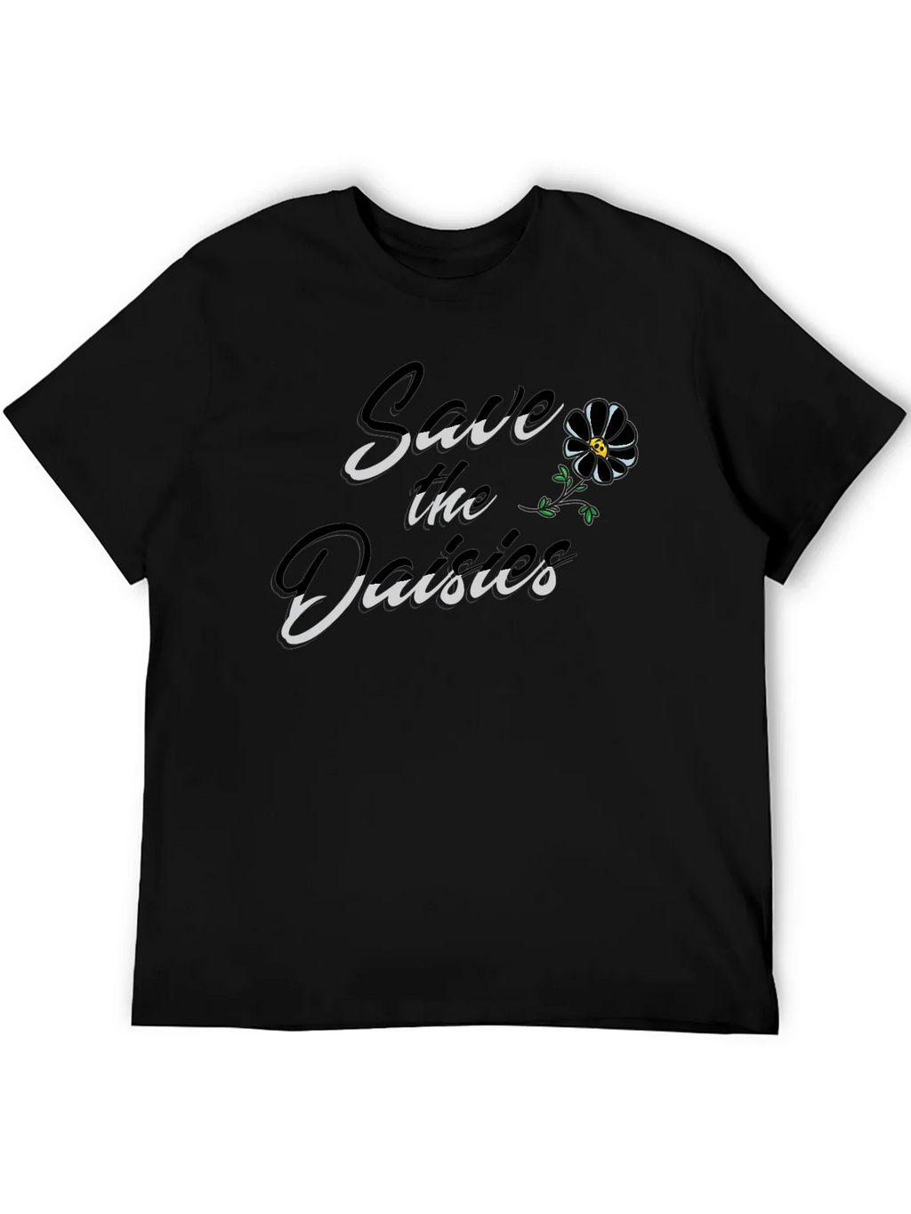Save The Daisies Black Graphic Tee product image 3