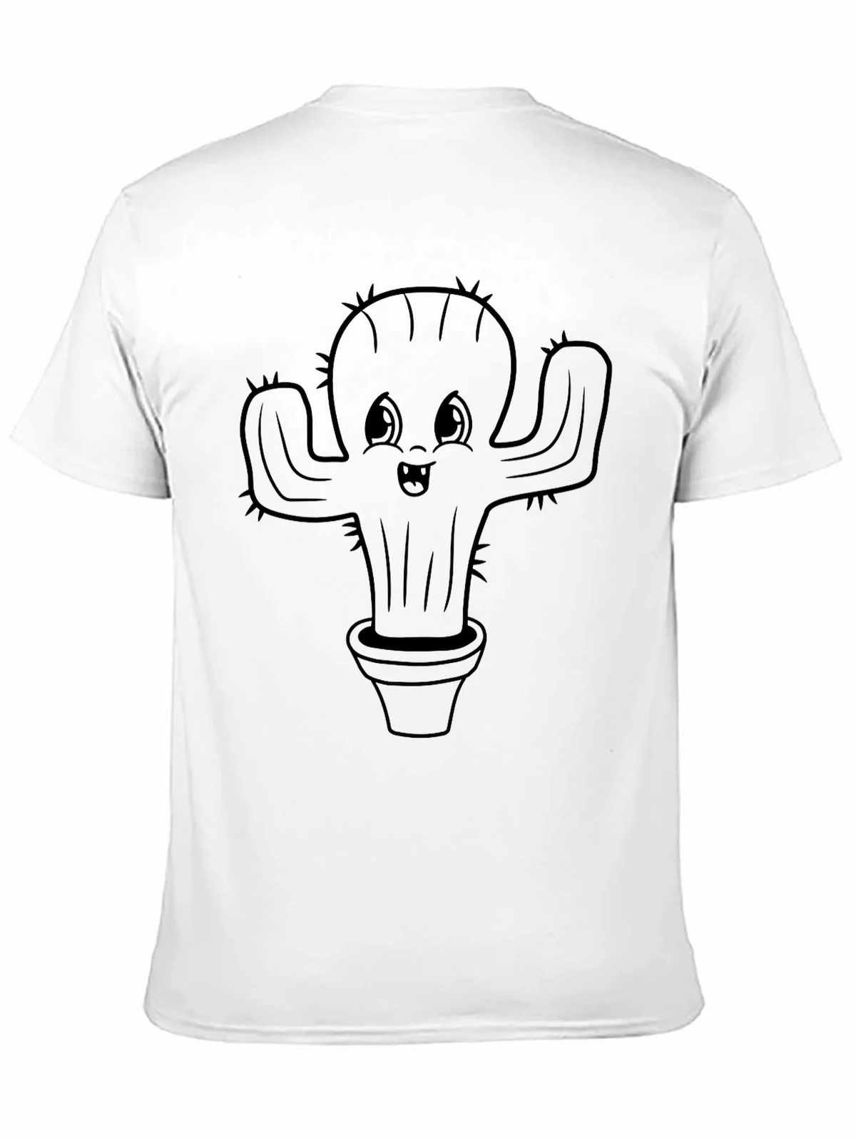 Cute Cactus Plant Graphic Tee - Black product image 8