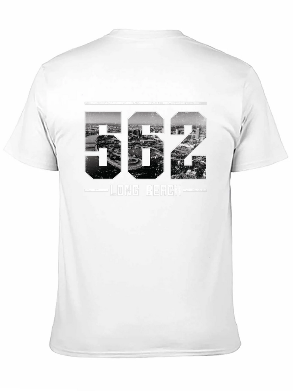 Long Beach 562 Area Code T-Shirt product image 5