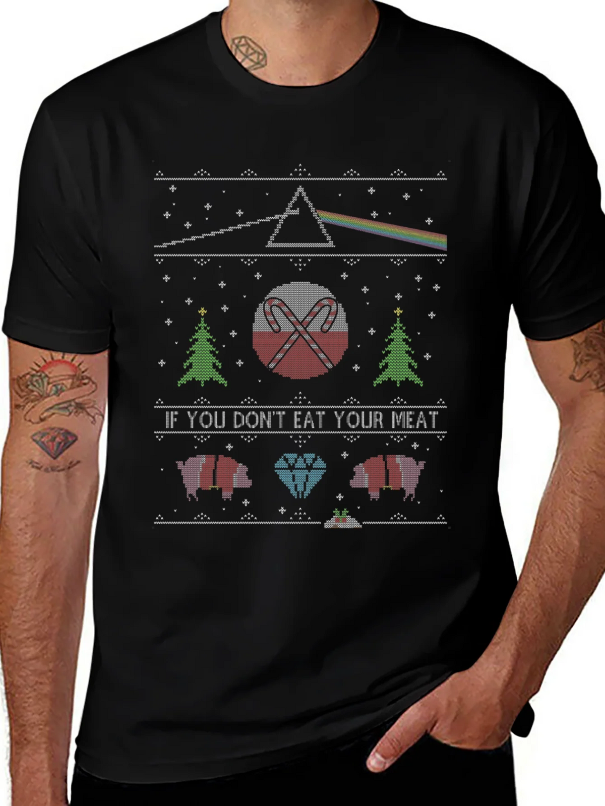 Pink Floyd Christmas Sweater T-Shirt product image 1